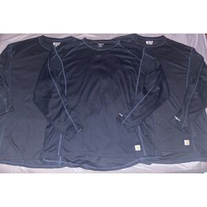 Carhartt Big & Tall Men's Navy Thermal Long John Baselayer Shirts, 4XL x3